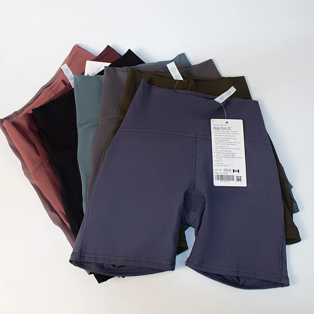 LULU Solid Biker Shorts High Waist Sporting Yoga Gym Shorts Fitness Push Up Tight Breathable Stretchy Workout Lulu Active Wear LULU Solid Biker Shorts High Waist Sporting Yoga Gym Shorts Fitness Push Up Tight Breathable Stretchy Workout Lulu Active Wear