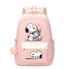 Snoopy Women Men Backpacks Mochilas Aestethic Backpacks for Teenager Canvas Laptop Backpack School Student Kawaii Bag Gift 3