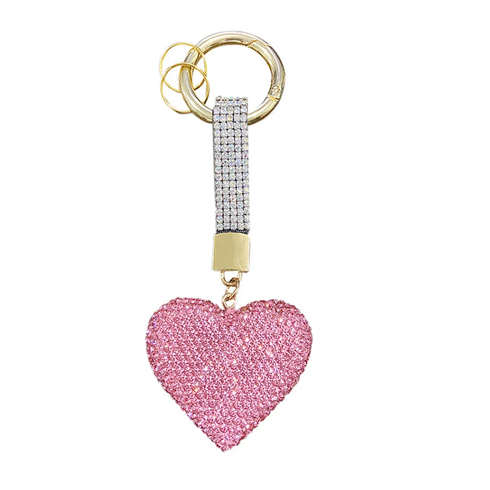 

Key Chain Decorative Keychain Pendant Festival Gift Heart-shaped Keyring Fashionable Hanging Alloy Bag Fob