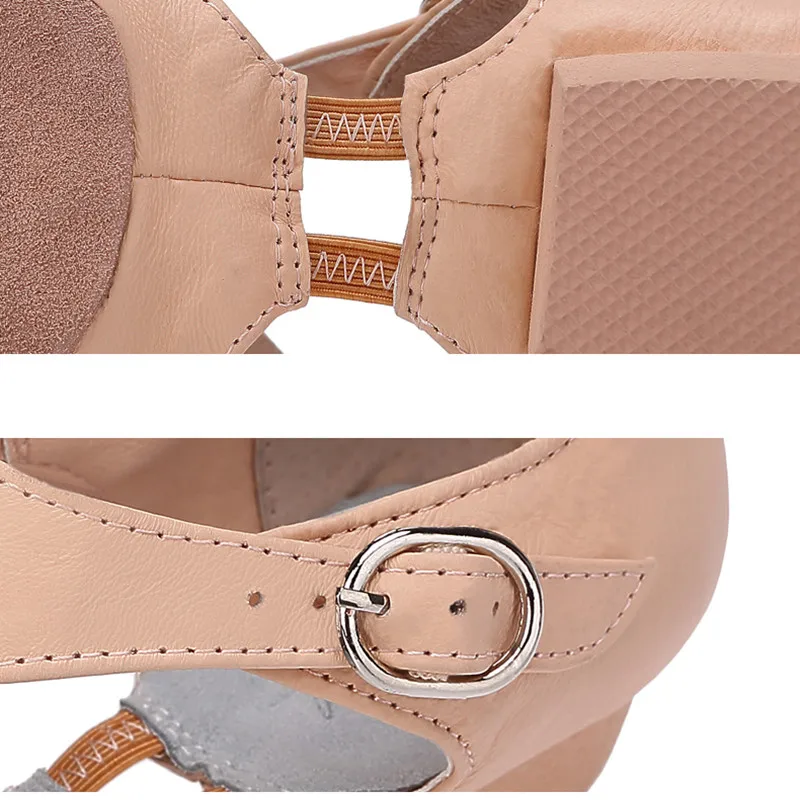 Wimen's Genuine Leather Shoe Child Adult Teachers Professional Sandals China Women's Jazz Dance Sandal Shoes dance shoes