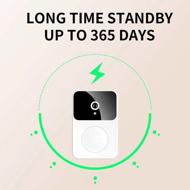 Wireless Doorbell Camera Wifi HD Night Vision Digital Magic Eye 2-way Intercom Voice Change Door Video Peephole Smart Home Bell 5