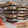 55" W Storage Shelves 3000LBS Heavy Duty Shelving 5 Tier Adjustable Metal Shelving Unit for Storage Rack Garage Shelves 3
