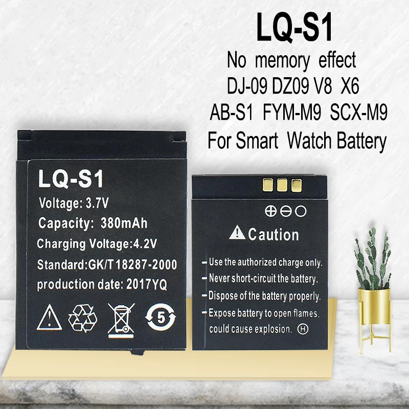 Batterie de remplacement pour montre connectée dz09 v8 x6 s1_voghion.com