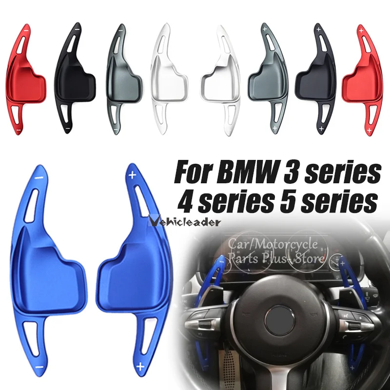 Pair Car Steering Wheel Shift Paddle Shifter Extension Aluminum For Bmw F30 F31 F32 F10 F20 F22