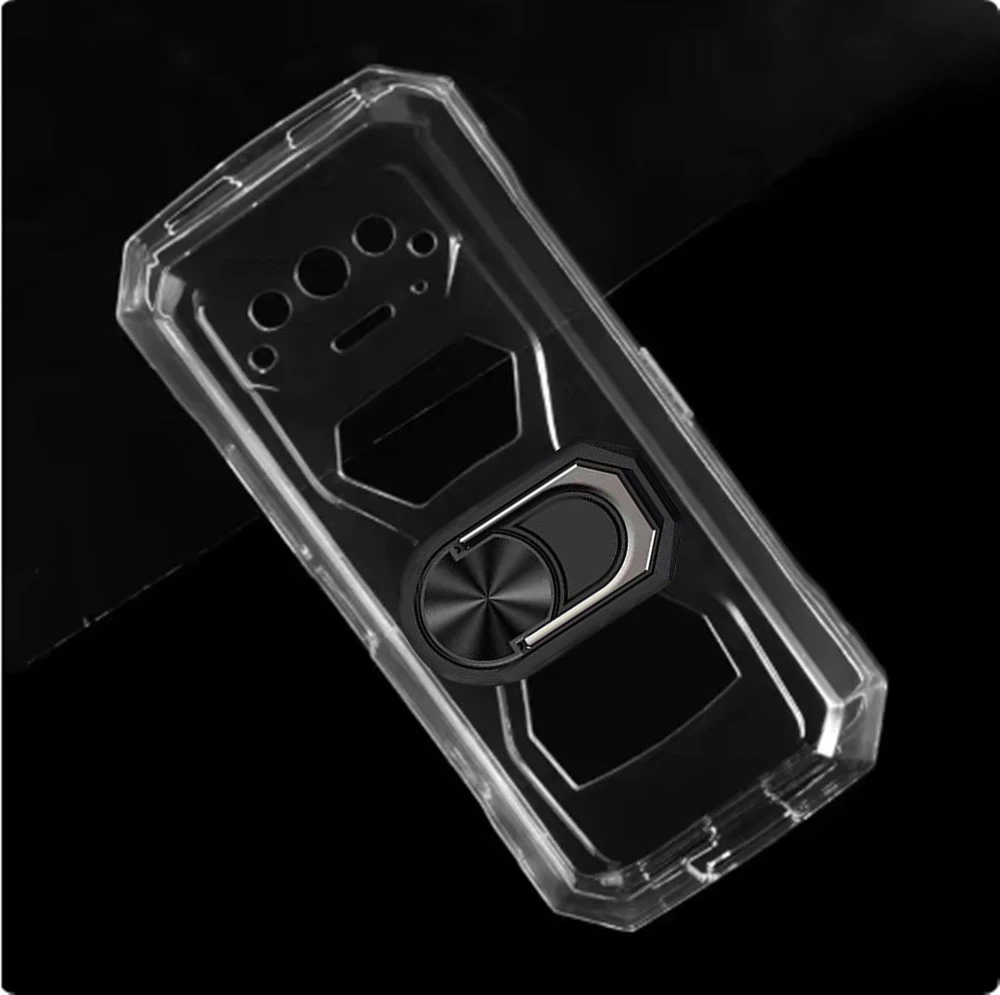 Enhanced Soft TPU Silicone Phone Case with Finger Ring Bracket