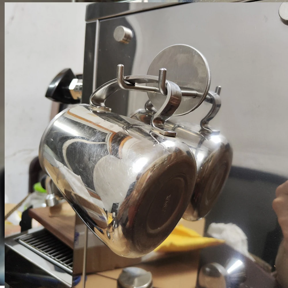 

Coffee Portafilter Rack For 51/53/54/58mm Handles Holder Silver Stainless Steel 60*35*28mm Accessories Bracket