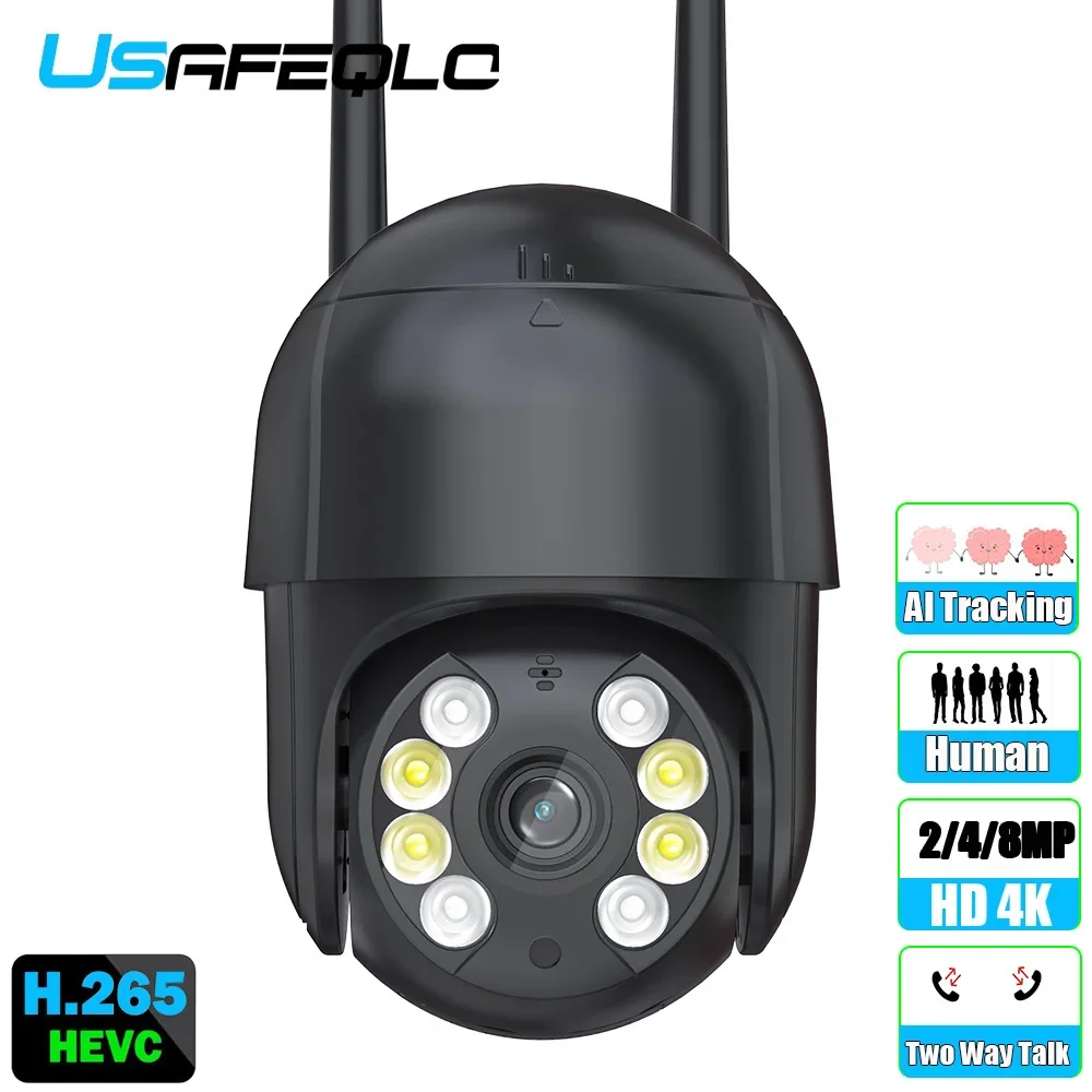 

IP Camera 8MP 4MP HD WIFI SIM Card Camera Outdoor CCTV Surveillance PTZ Speed Dome Camera AI Human Tracking iCSee Alexa