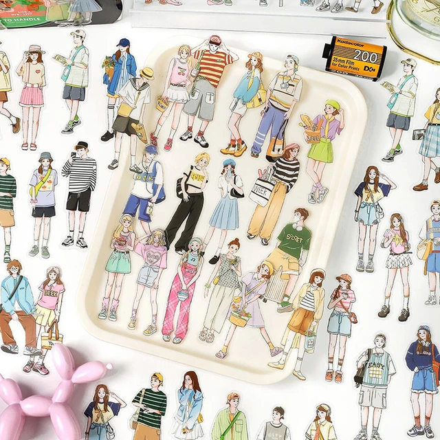 160pcs People Stickers People Stickers for Journaling Scrapbooking