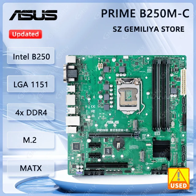 Asus PRIME B250M-C Motherboard LGA 1151 intel B250 B250M Asus PRIME B250M-C Motherboard LGA 1151 intel B250 B250M