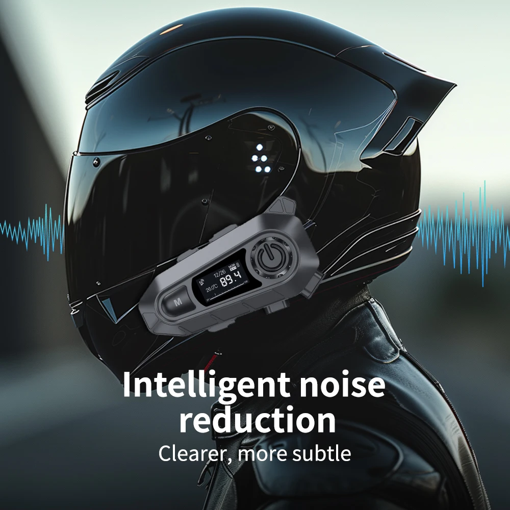 

Bluetooth-гарнитура для мотоциклетного шлема, водостойкая, с FM-радио