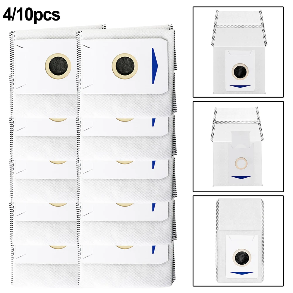 4/10pcs Dust Bag Replacement Fit For Deebot T30 PRO For Omni / T30 Max / DDX14 Robot Vacuum Cleaner Accessory
