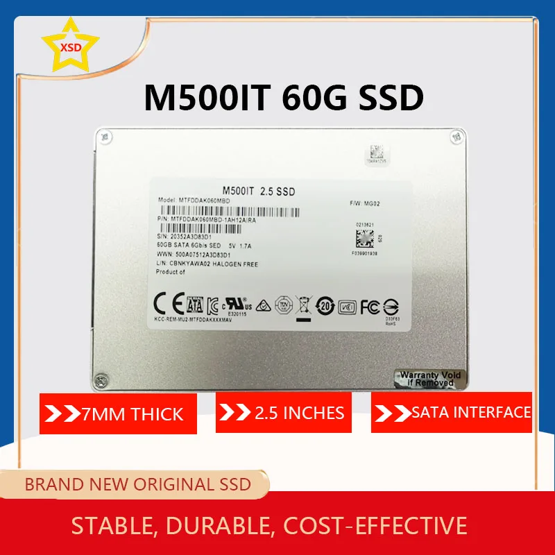 Suitable for Micron M500It 60g Sata3.0 2.5inch Mlc Solid State Drive Ssd Notebook Desktop