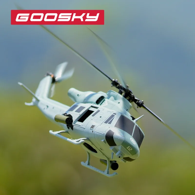 NEW GOOSKY E2 RC Helicopter 1:35 UH-1Y Scale 2.4G 6CH Dual