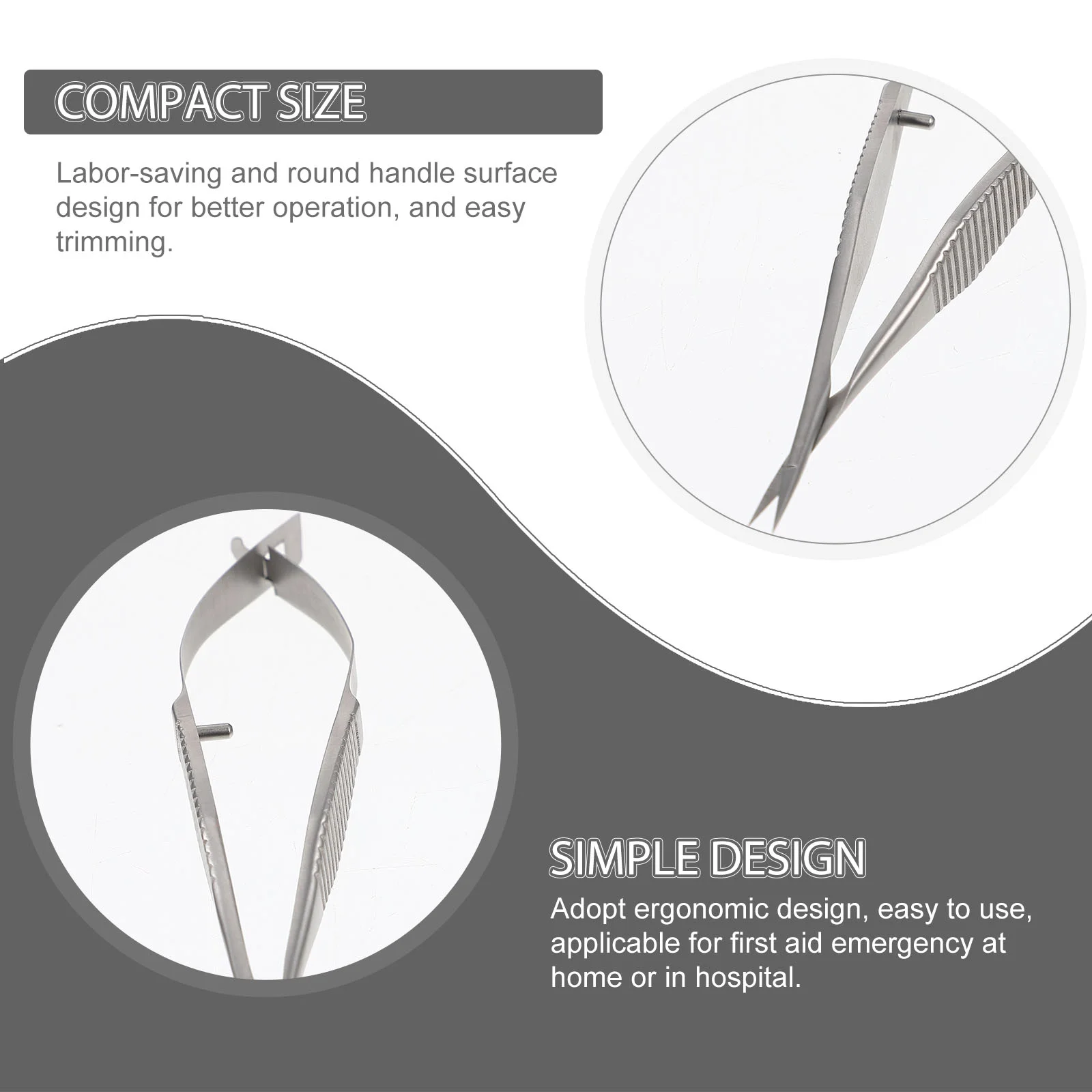 10Pcs Scissors Premium Stainless Steel Titanium Alloy Medical Grade Hospital Supply Ergonomic Handle Small for Eye 5