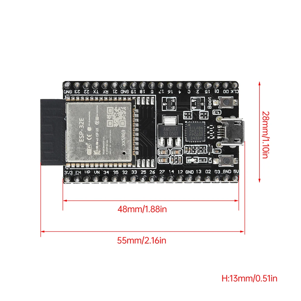 รูปสินค้า บอร์ดพัฒนา ESP32 Wi-Fi Bluetooth สำหรับ IoT