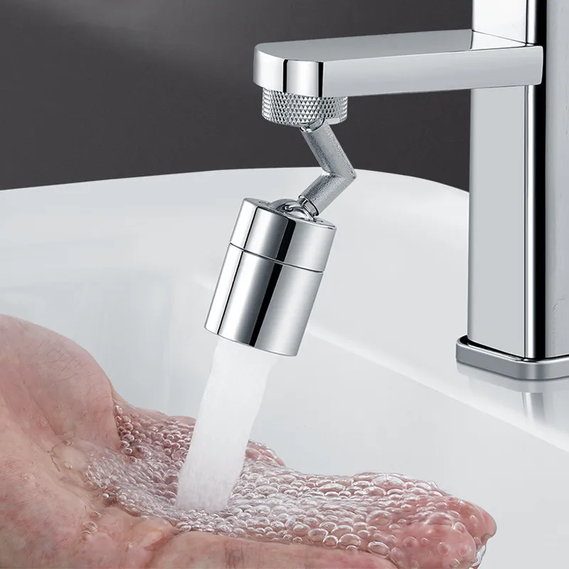 720 Degree Universal Splash Filter Faucet Spray Head Wash Basin Tap Extender Adapter Kitchen Tap Nozzle Flexible Faucets Sprayer trap connector kitchen syphon flexible free telescopic good toughness hand tighten to install it no need tools