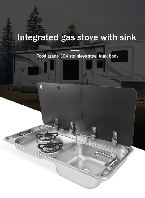Rv-電気コンロ,2つのバーナー,長方形のステンレス鋼,ガラスの蓋 Rv-電気コンロ,2つのバーナー,長方形のステンレス鋼,ガラスの蓋