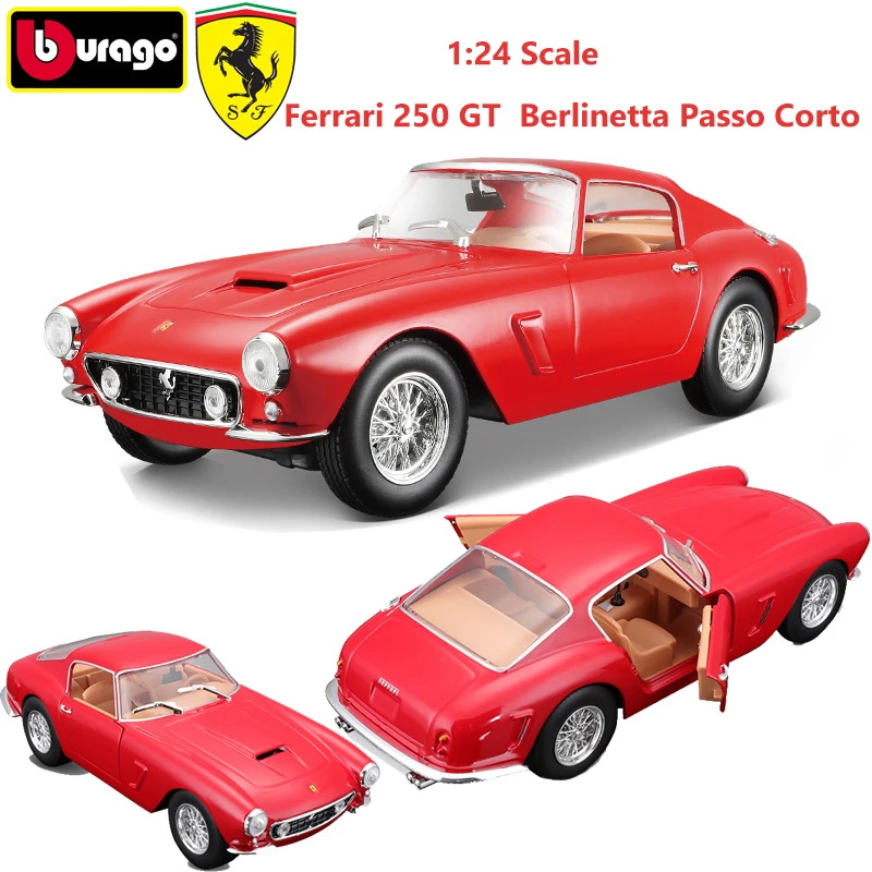 

Bburago 1:24 FERRARI 250 GT Berlinetta Passo Corto Alloy Diecast Cars Model Toy Collection Gift For Adults Children