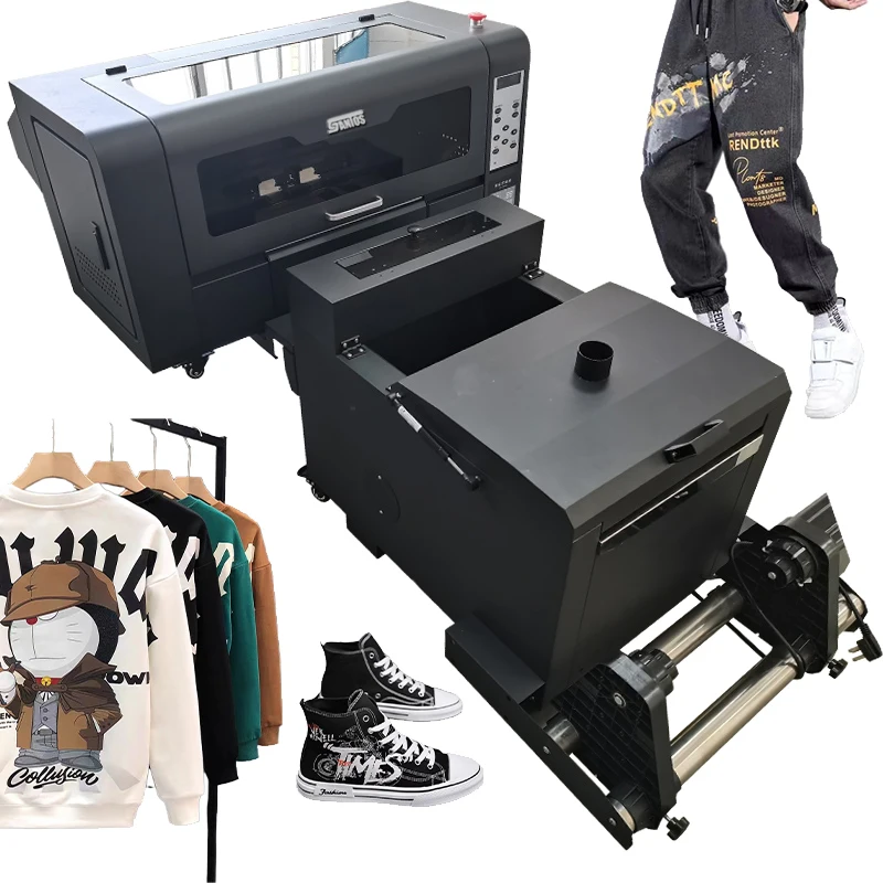 A3 All In One Dtf Printer T-Shirt Pet Film Heat Press Macchina Da Stampa Xp60 Head A3 Dtf Printer