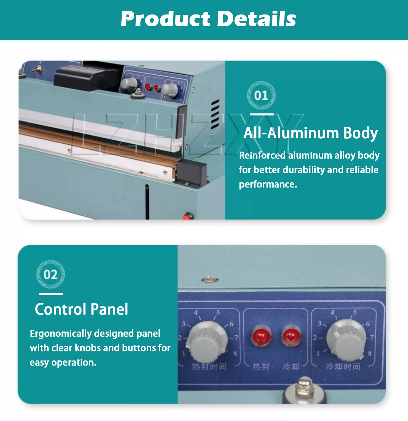 FKR-450 220VDesktop Semi-automatic Heat Sealing Machine 8mm Pedal Sealing Machin