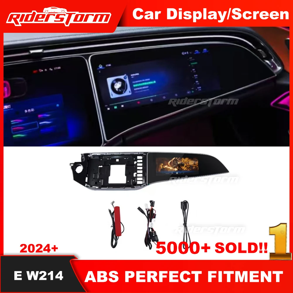 새로운 E 클래스용 대시보드 LED 디스플레이 부조종사 엔터테인먼트 스크린, W214 LED 스크린, 멀티미디어 텔레비전 전체 세트