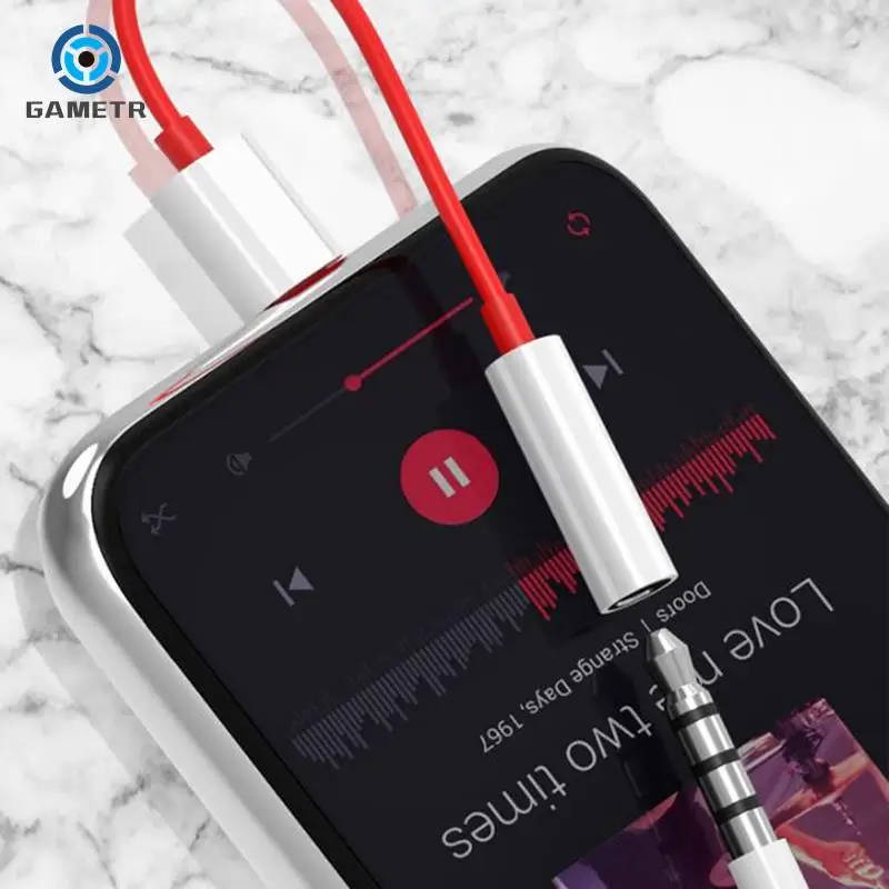 원플러스 안드로이드 휴대폰용 헤드폰 커넥터 어댑터, USB C 타입에서 3 5 mm 이어폰 잭 케이블 어댑터, 오디오 분배기, 1PC
