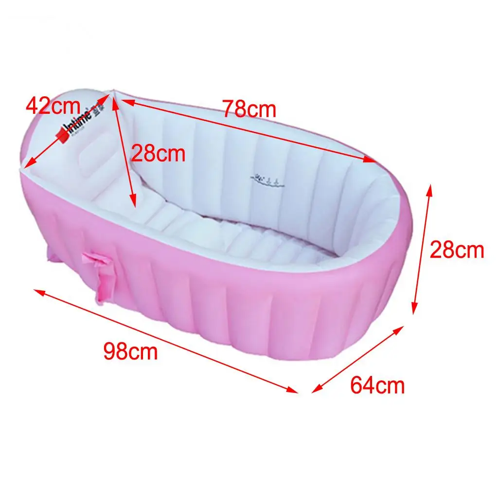 Baby Inflatable Bathtub Children Anti-slippery Swimming Pool Foldable Shower Basin Seat Baths Big Size for 0-3 Years