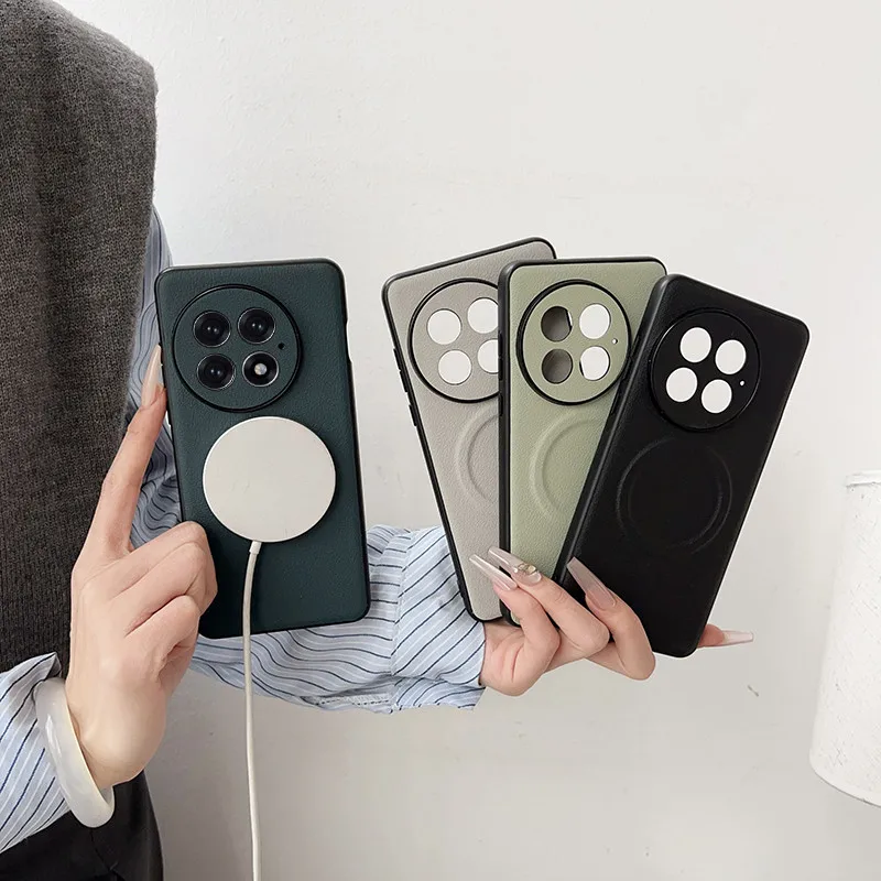 Ultra-Thin Anti-Slip Leather & PC Suction Cover Case