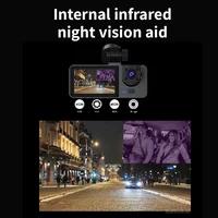 FHD 1080P 2Inch Car DVR Dash Cam 3 Lens Night Vision Rear View Camcorder Auto Camera Vehicle Accessories - Image 2