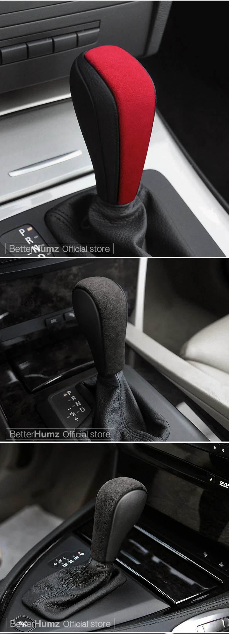 Alcantara Suede Wrap Gear Shift Knob ABS Trim Cover Car Sticker Decoración  Para BMW E90 E92 E93 E60 E61 F01 3 5 Series X1 X5 Von 26,49 €