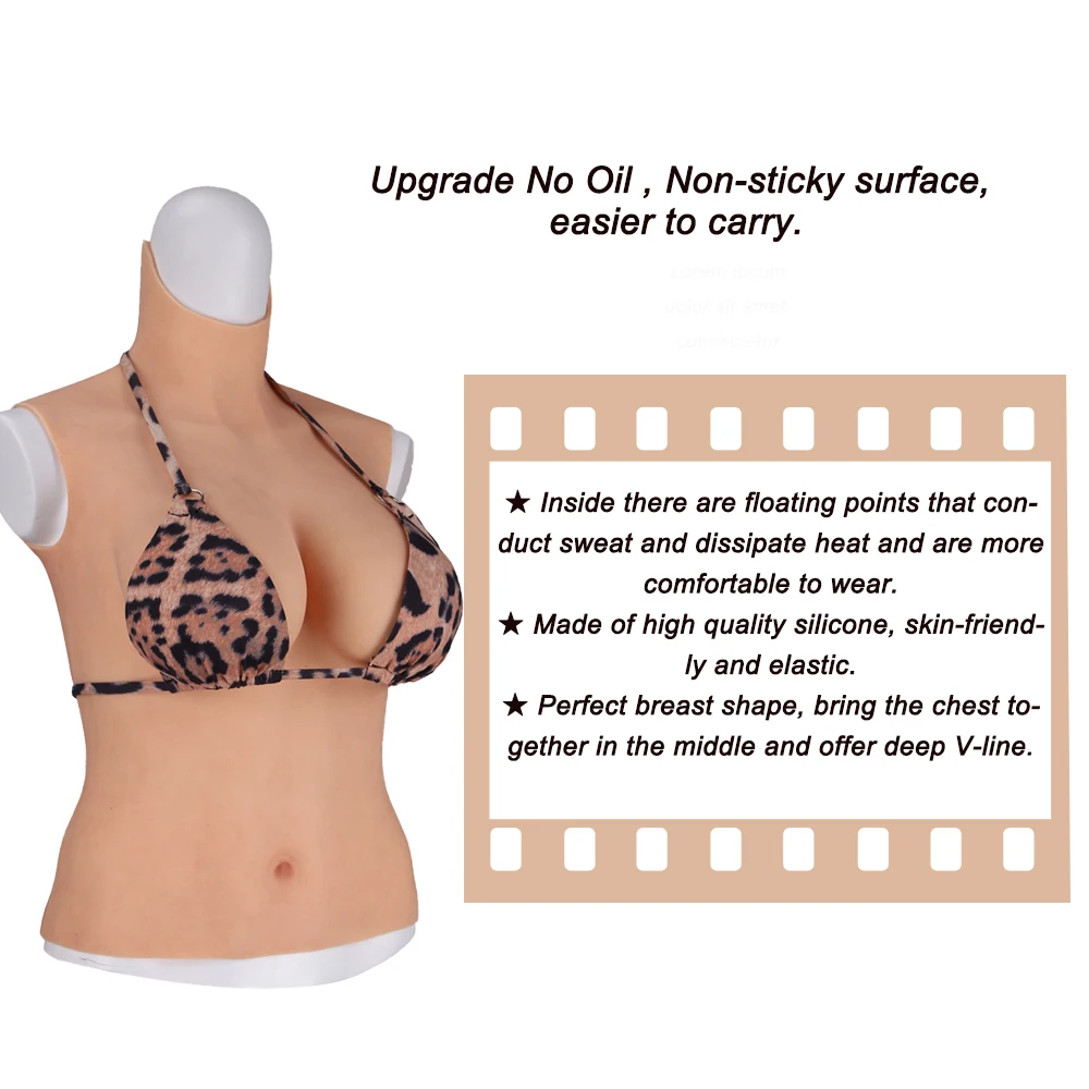 

Tgirl Sissy Breasts Forms 6th Cosplay Costume Crossdresser Fake Boobs Enhancer for Transvestite Drag Queen Latex Lingeries