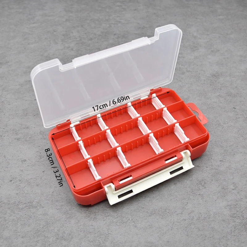 TSURINOYA Fishing Rig Tool Waterproof Storage Double Layer Lure Box  Adjustable Fishing Tackle Utility Boxes RX17