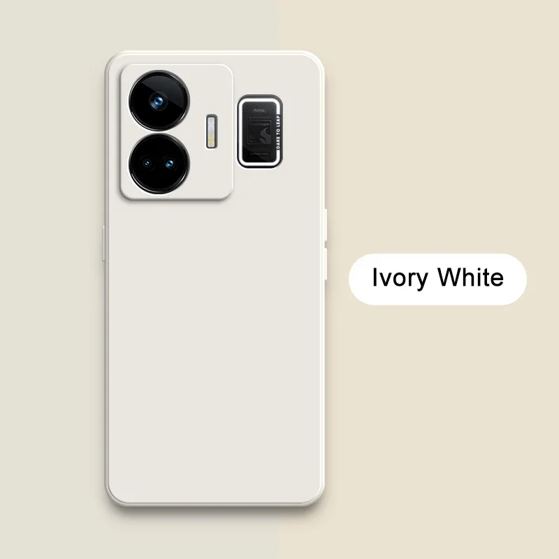Enhanced Liquid Square Phone Case - Soft Silicone 360° Shockproof Lens Protective Cover