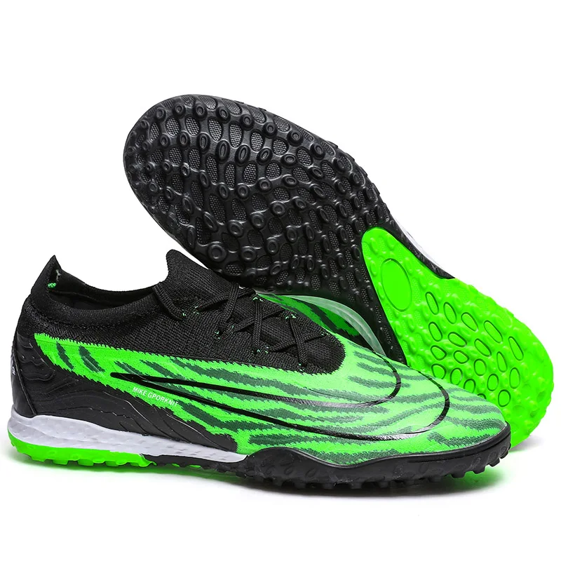 Men Soccer Shoes Kids Football Ankle Boots Children Leather Soccer Training Sneakers Outdoor Football Cleats Shoes