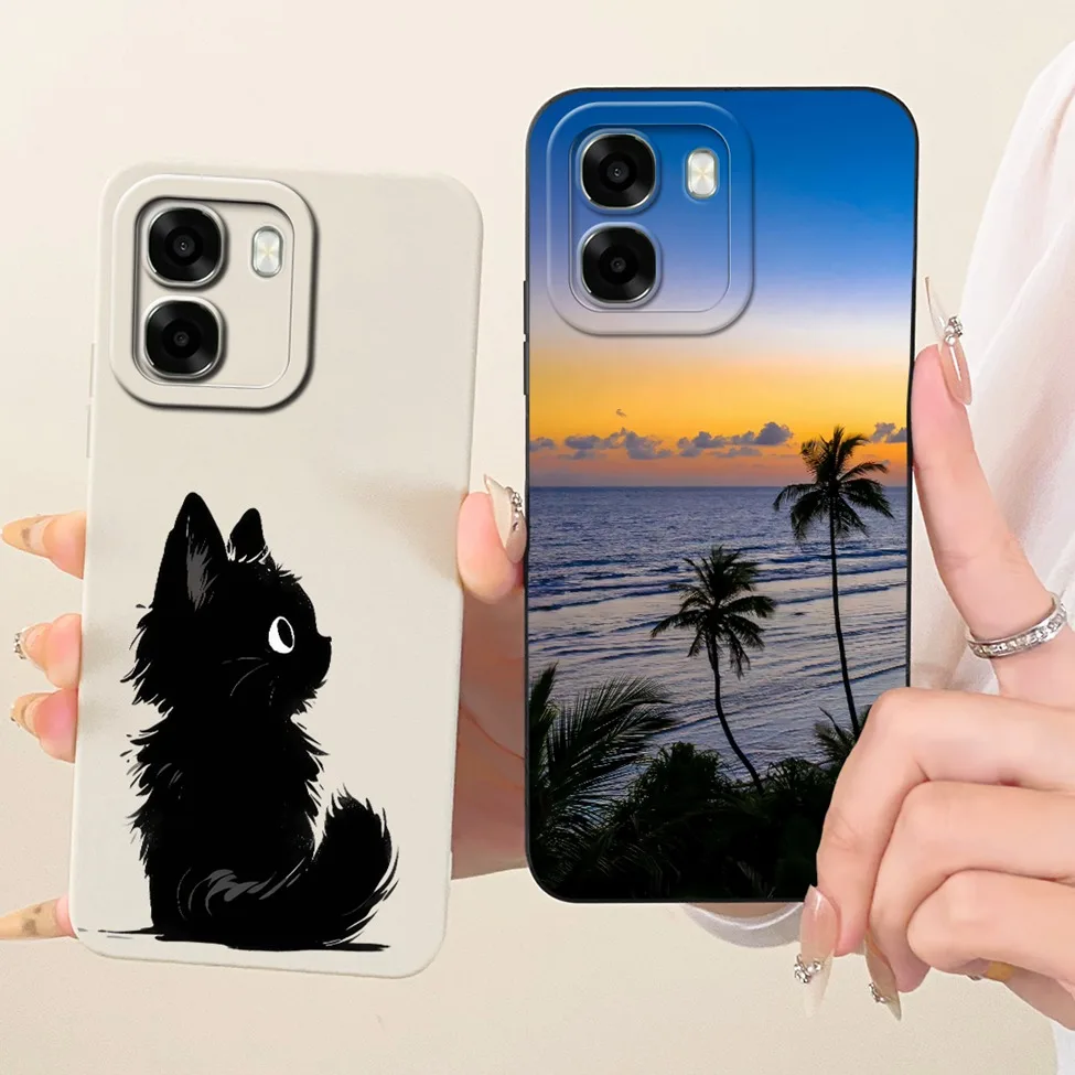 Luxury Fashion Cute Painted Silicone Case - Oppo A6 Series