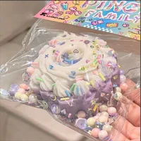 Super Soft Purple Sweet Potato Cake Mochi Soft Sticky Decompression Relaxation Toy Squeezing Cats Paw Toy Pink Feet Squishy Gift 2