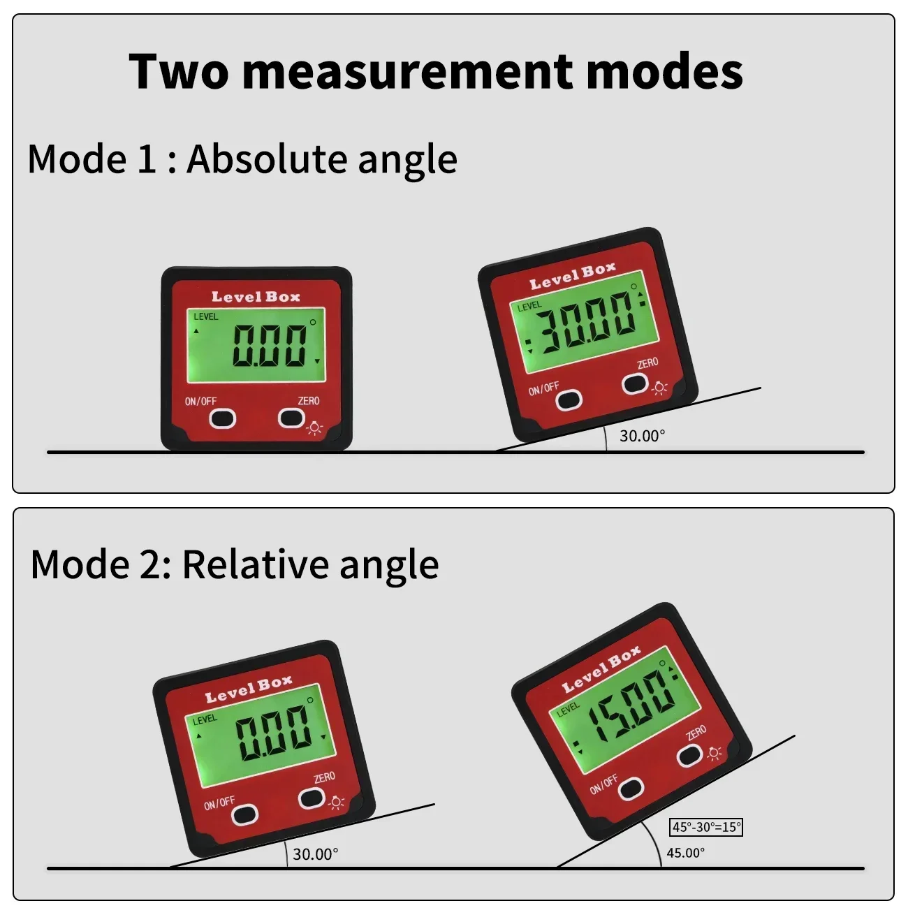 Digital Level Box With Aluminium Framework Protractor Angle Finder Bevel Inclinometer for Woodworking,Table Saw,Construction 5