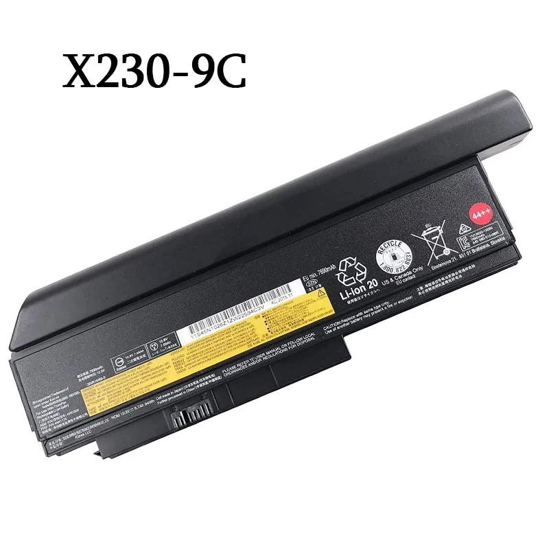 Bateria do Portátil para Lenovo Thinkpad Cell Lithium Ion Battery 44 ++ 94wh Extended Life System para X220 X230 Novo X230 - Imagem 2