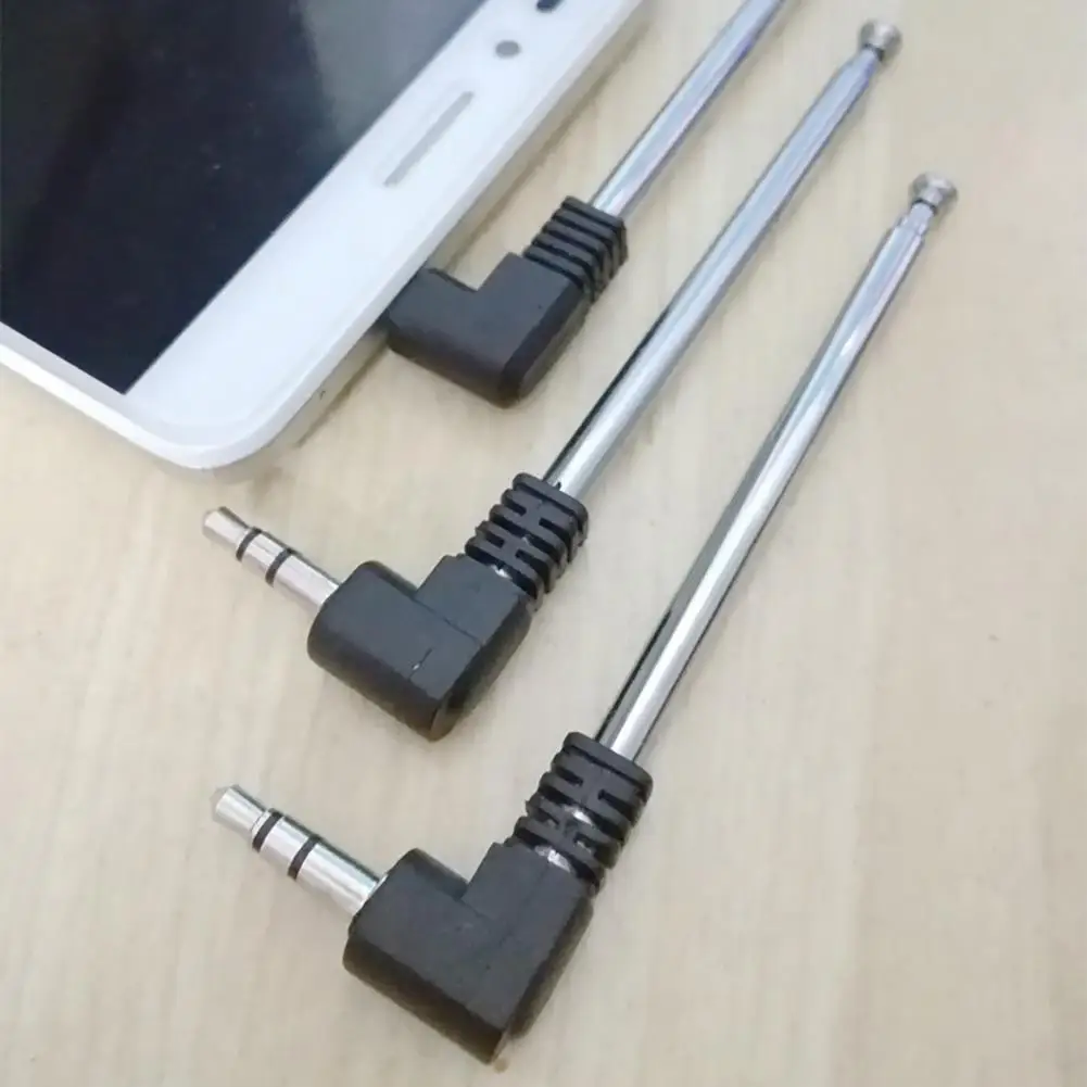 3.5mm Signal Booster Mini PVA FM Radio Receiver Antenna Retractable Aerial Stainless Steel MultiPurpose Interface Cell Phone cell phone signal booster antenna