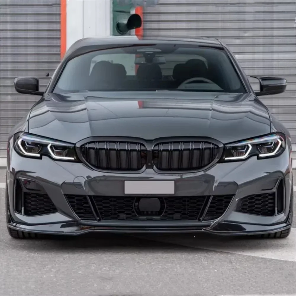 Front Bumper Splitter Lip for Bmw G20 G21 320i 320d 330i M340i M340d-Pre-Lci Mpack Spoiler Diffuser Lower Bumper Guard