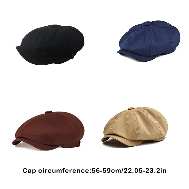Stylish and comfortable vintage linen cap with a retro color scheme