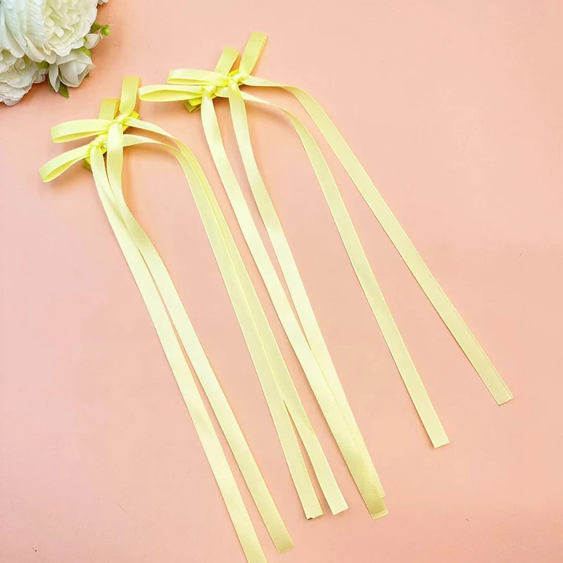 2Pcs Yellow Hairpin