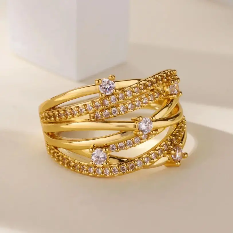Zircon Multi-Layer Ring for Women