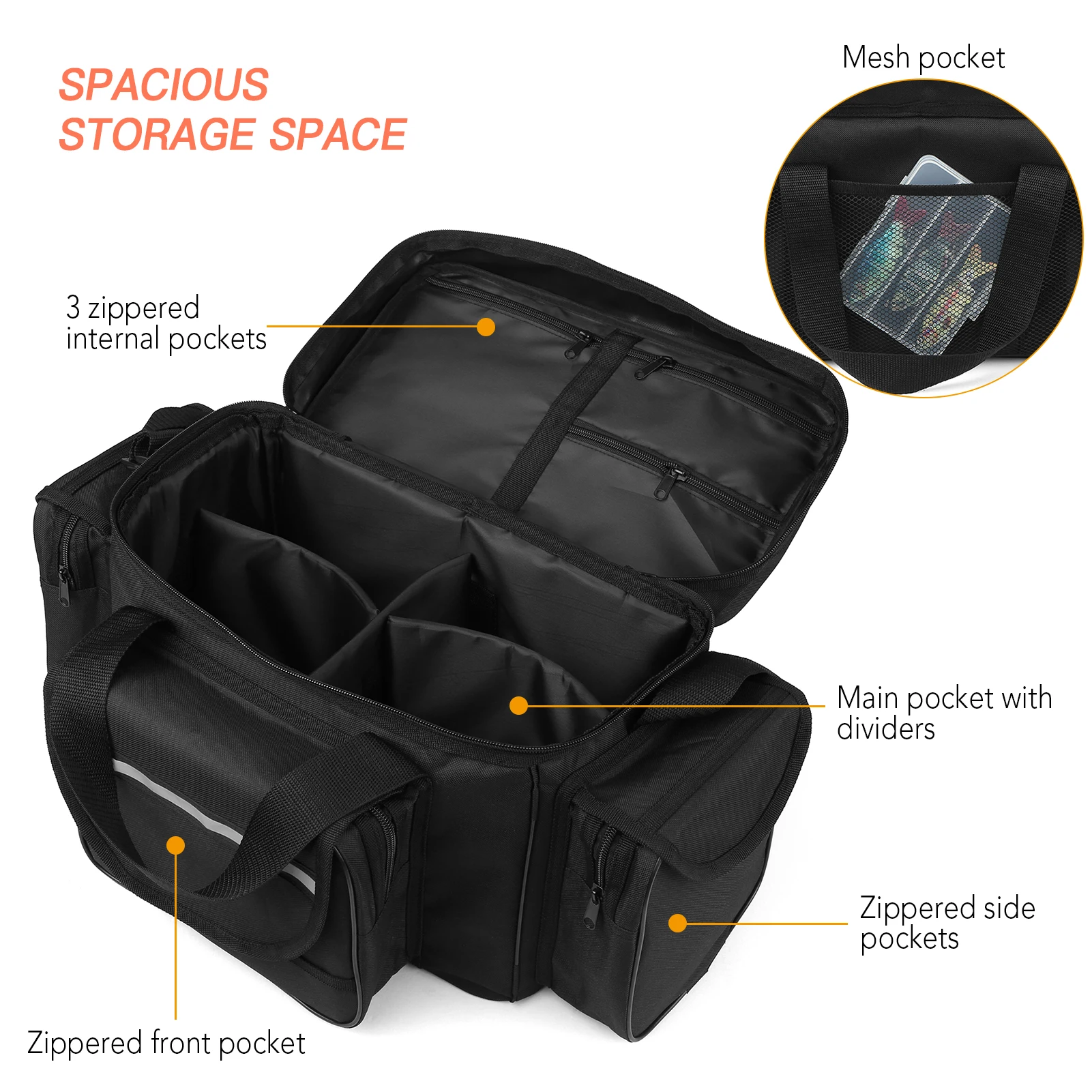 New Large Capacity Fishing Tackle Bag Waterproof Fishing Tackle Storage Bag Case Outdoor Travel Hunting Shoulder Bag Pack