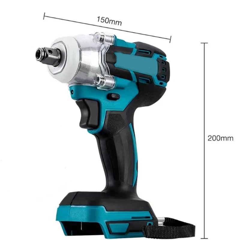 Electric Impact Wrench Brushless Motor Strong Torque 30000Amh Li-ion Battery LED Light Cordless Wrench Impact for Car Tires Tool 4