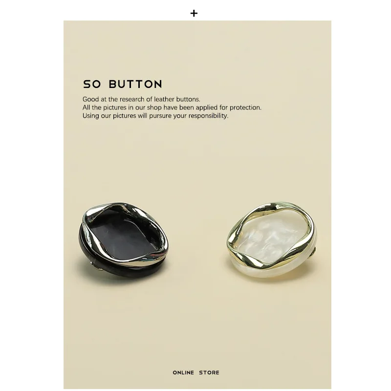 Lot De 6 Boutons Fantaisie - Qualité Française - Neuf - Création Couture