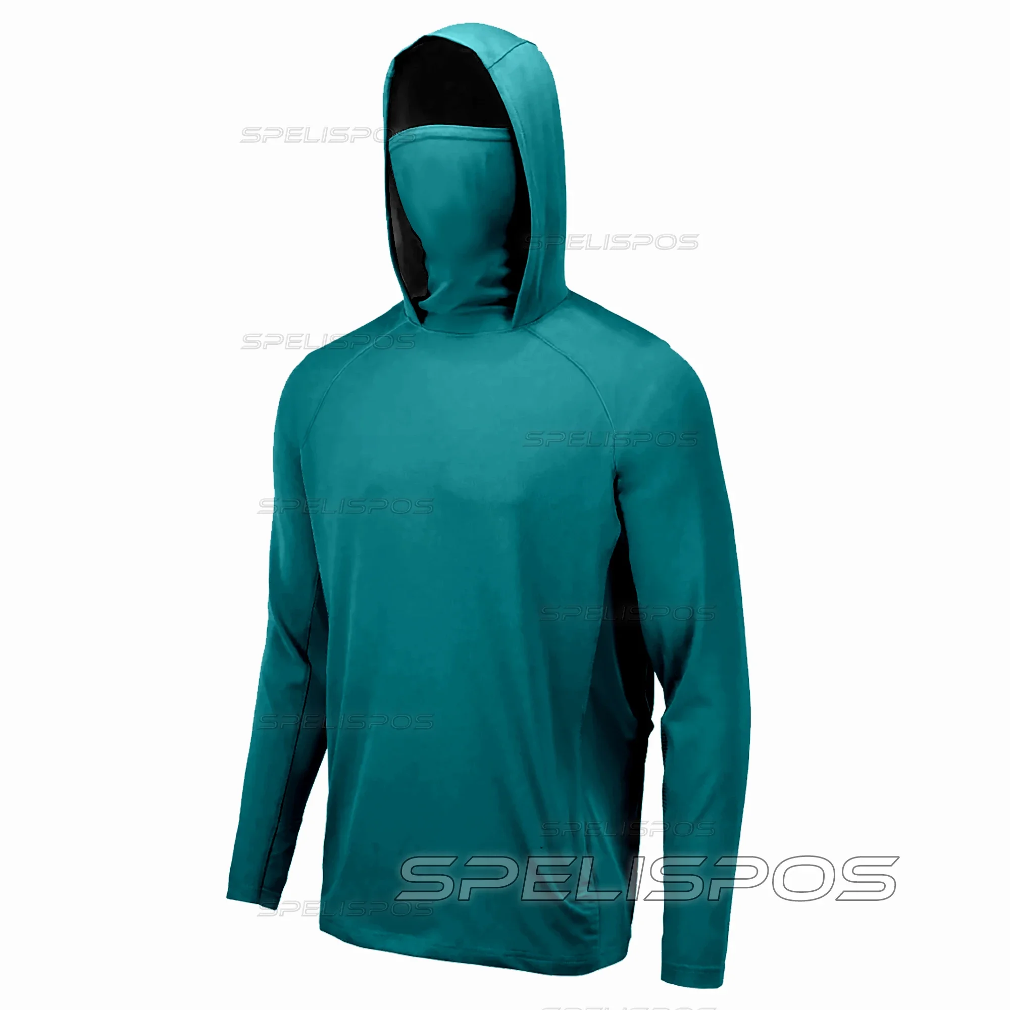 Fishing Shirts UPF 50 Quick Dry Hooded Mask Tops Wear Breathable Summer Long Sleeve Fish Shirt Anti-UV Camisa De Pesca fishing shirt fishing clothes