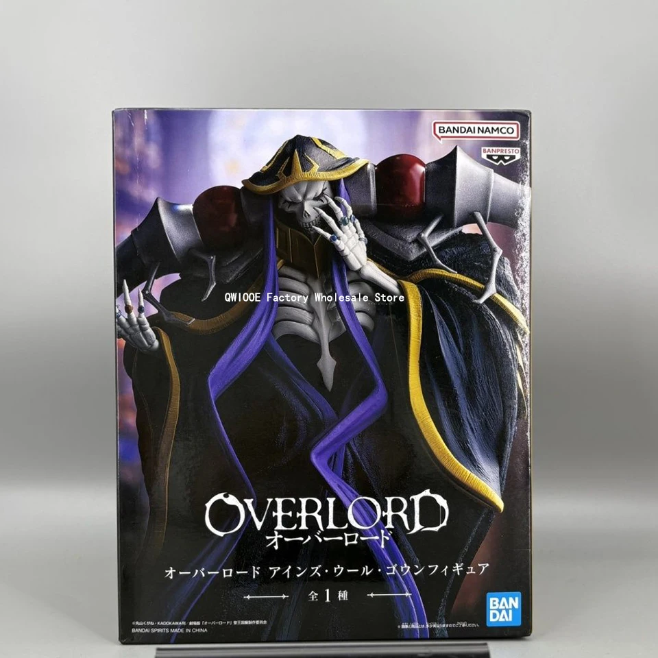 Original Genuine Banpresto Overlord 22cm Ainz Ooal Gown Anime PVC