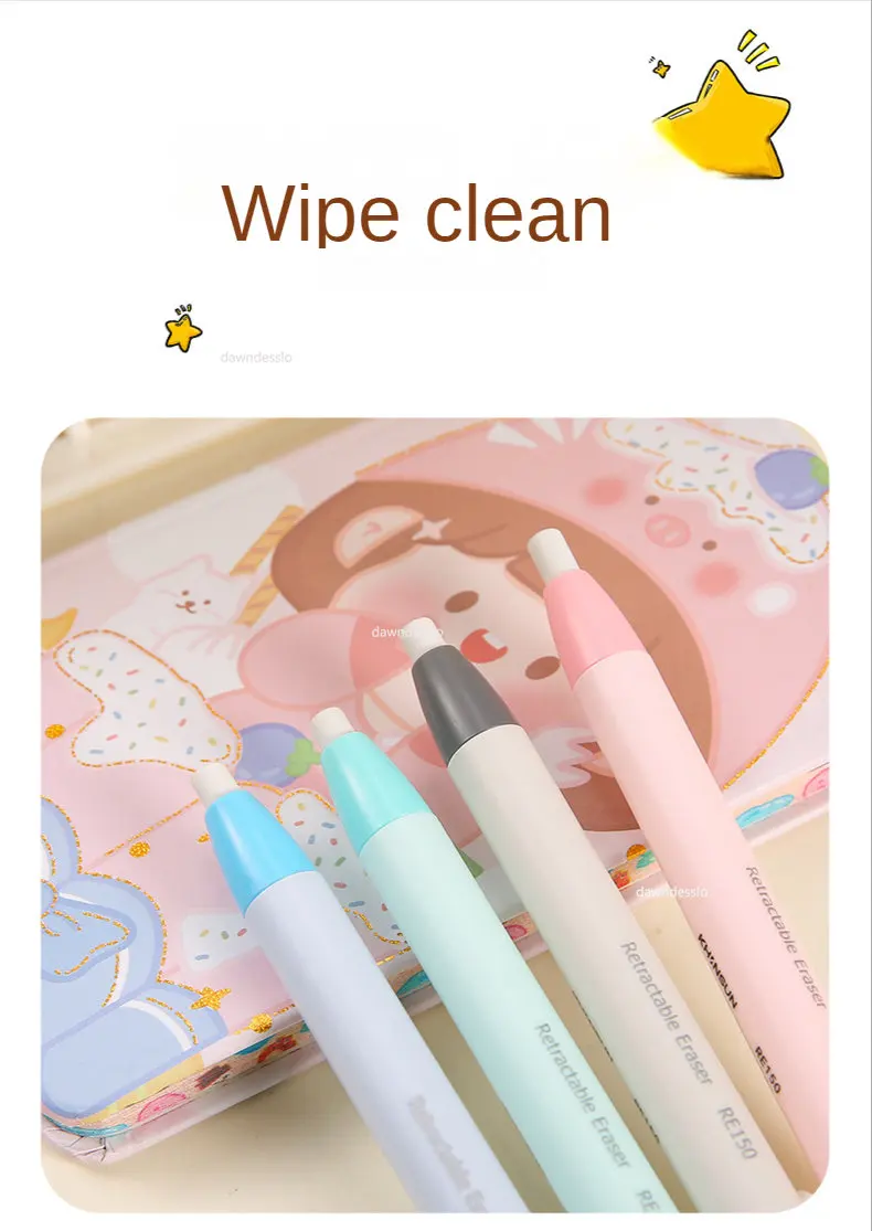Press Retractable Pencil Eraser Correction Supplies 9 S225e65a95c9a401a838868c0029f14e2b