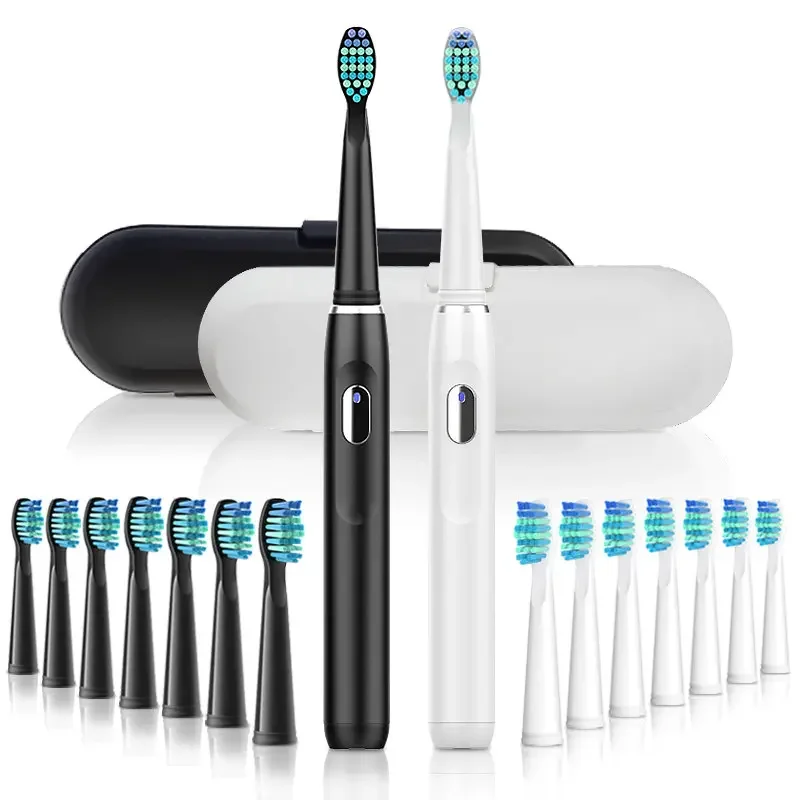 

New Electric Toothbrush Rechargeable Sonic Toothbrush 4 Mode Travel Fully Automatic Toothbrush with 3 Brush Head waterproof soft